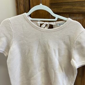 Madewell pearl shortsleeve sweater shirt
